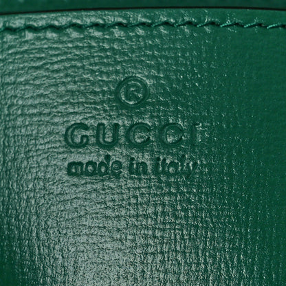 Gucci Azalea Calfskin Web Monochrome Horsebit 1955 Shoulder Bag Emerald 7 of 11
