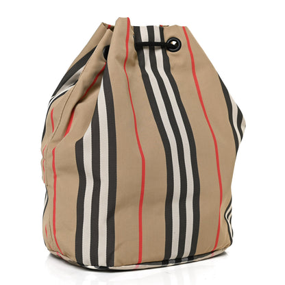 Burberry Econyl Icon Stripe Phoebe Drawcord Pouch Archive Beige 3 of 9