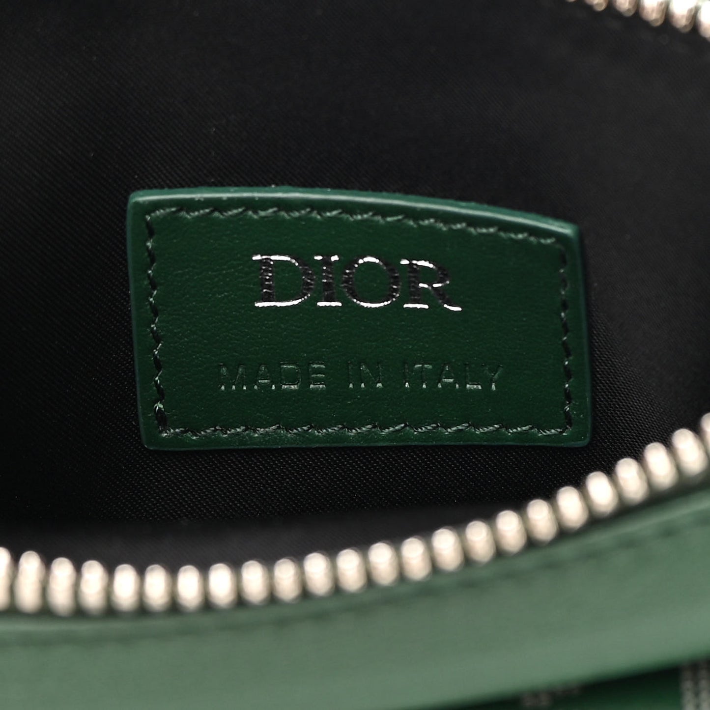 Galaxy Calfskin Oblique World Tour Saddle Belt Bag Green