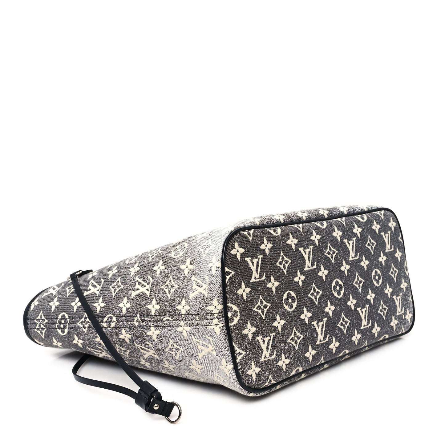 Denim Monogram Jacquard Neverfull MM Grey