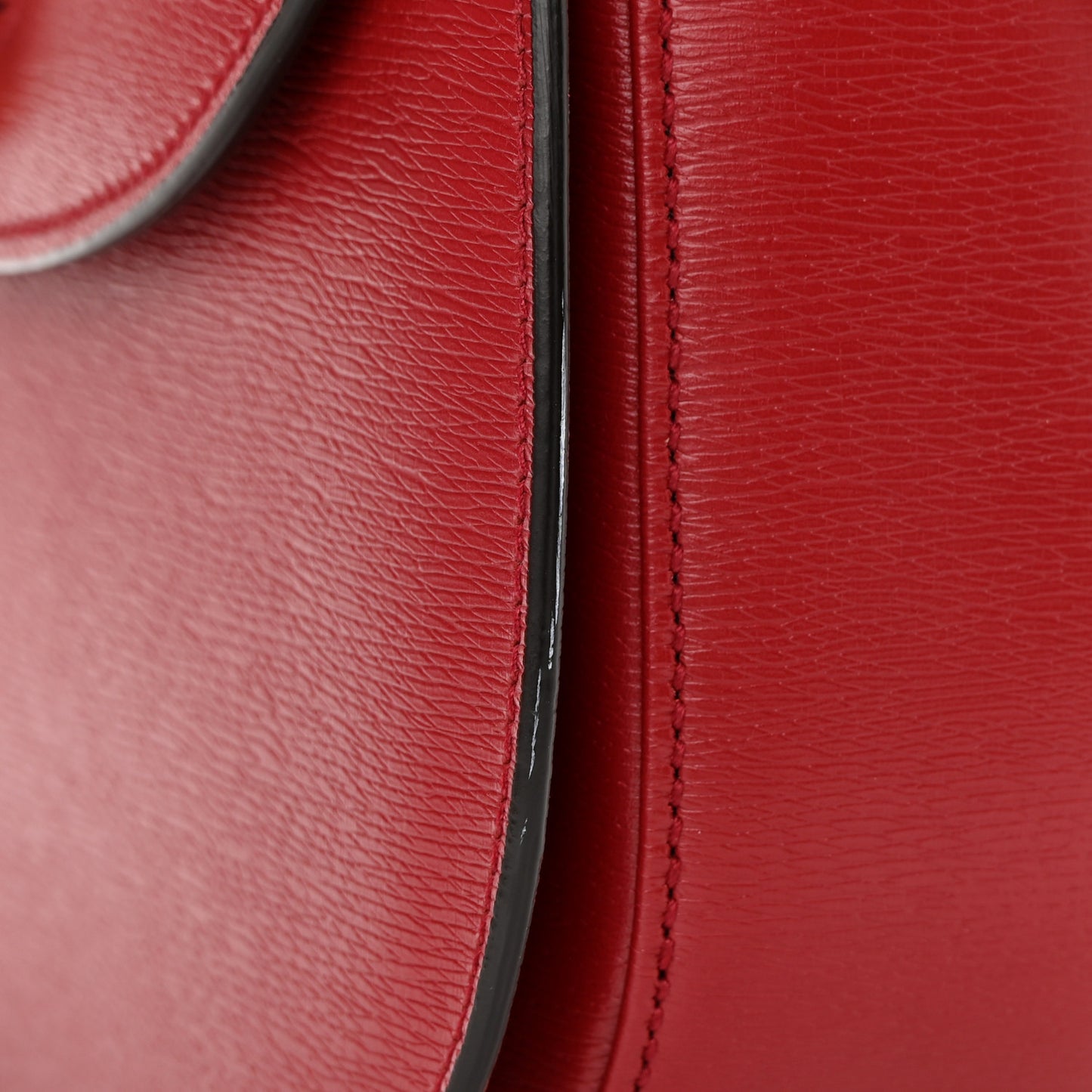 Shangai Calfskin Small Classic Bamboo Top Handle Bag Romantic Cerise