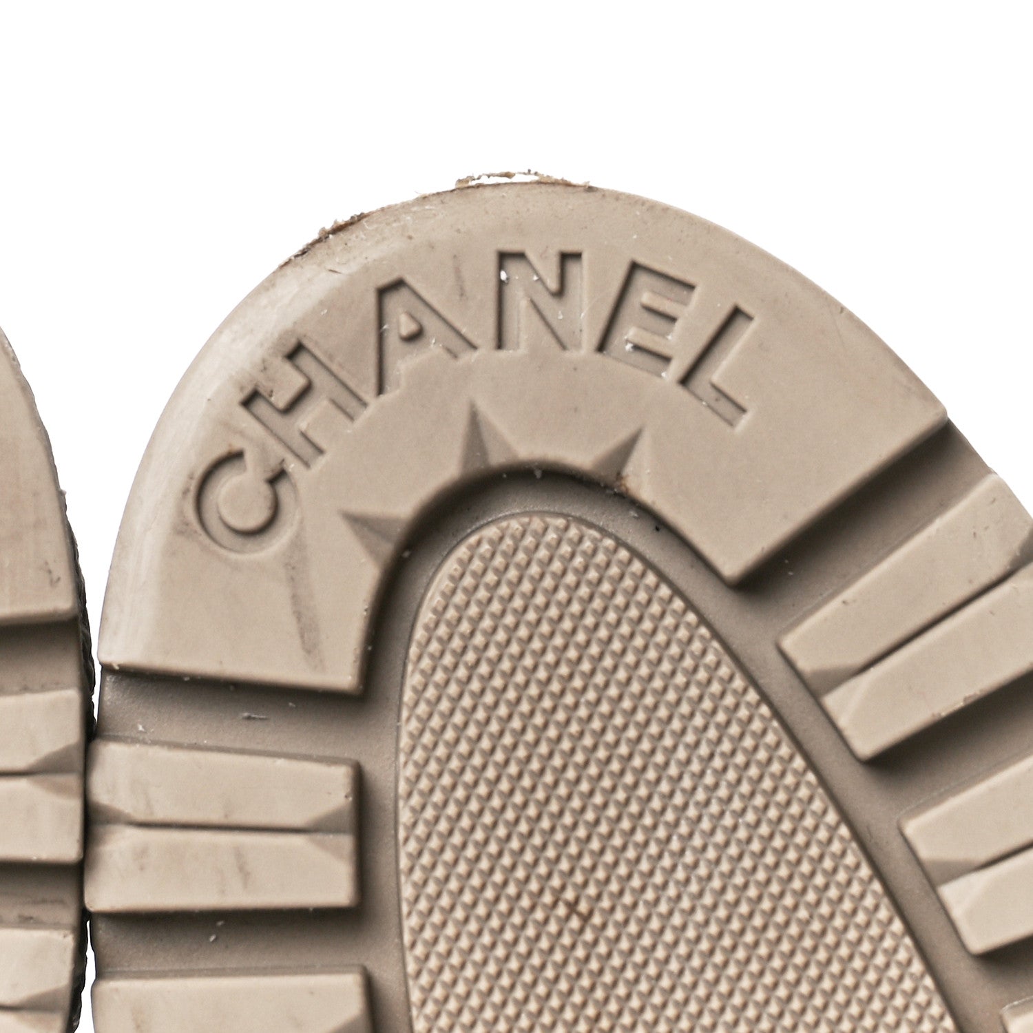 Chanel Calfskin CC Turnlock Lace Up Boots 37.5 Beige 8 of 10