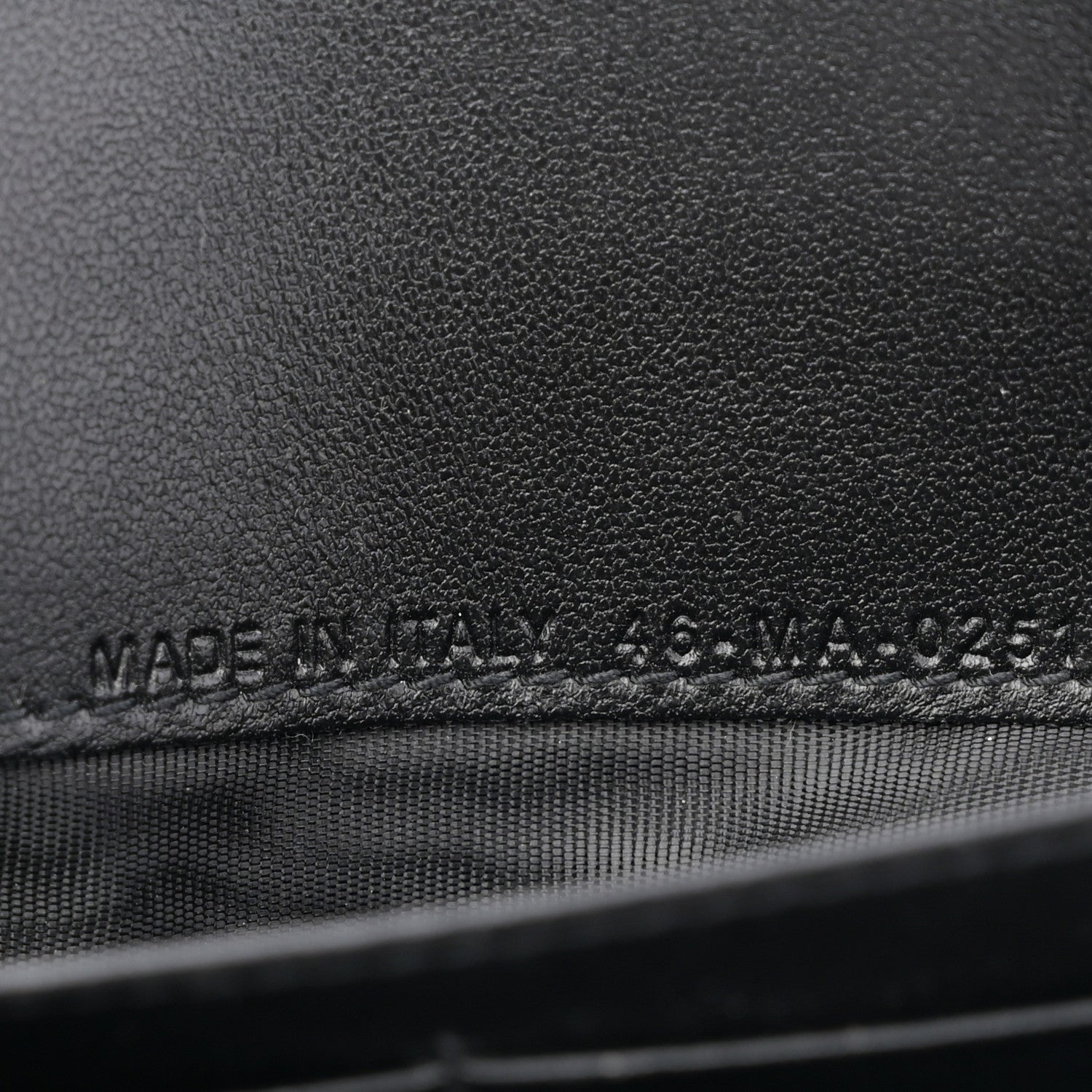 Christian Dior Goatskin Saddle Chain Wallet Pouch Black 8 of 12