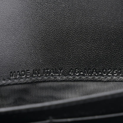 Christian Dior Goatskin Saddle Chain Wallet Pouch Black 8 of 12