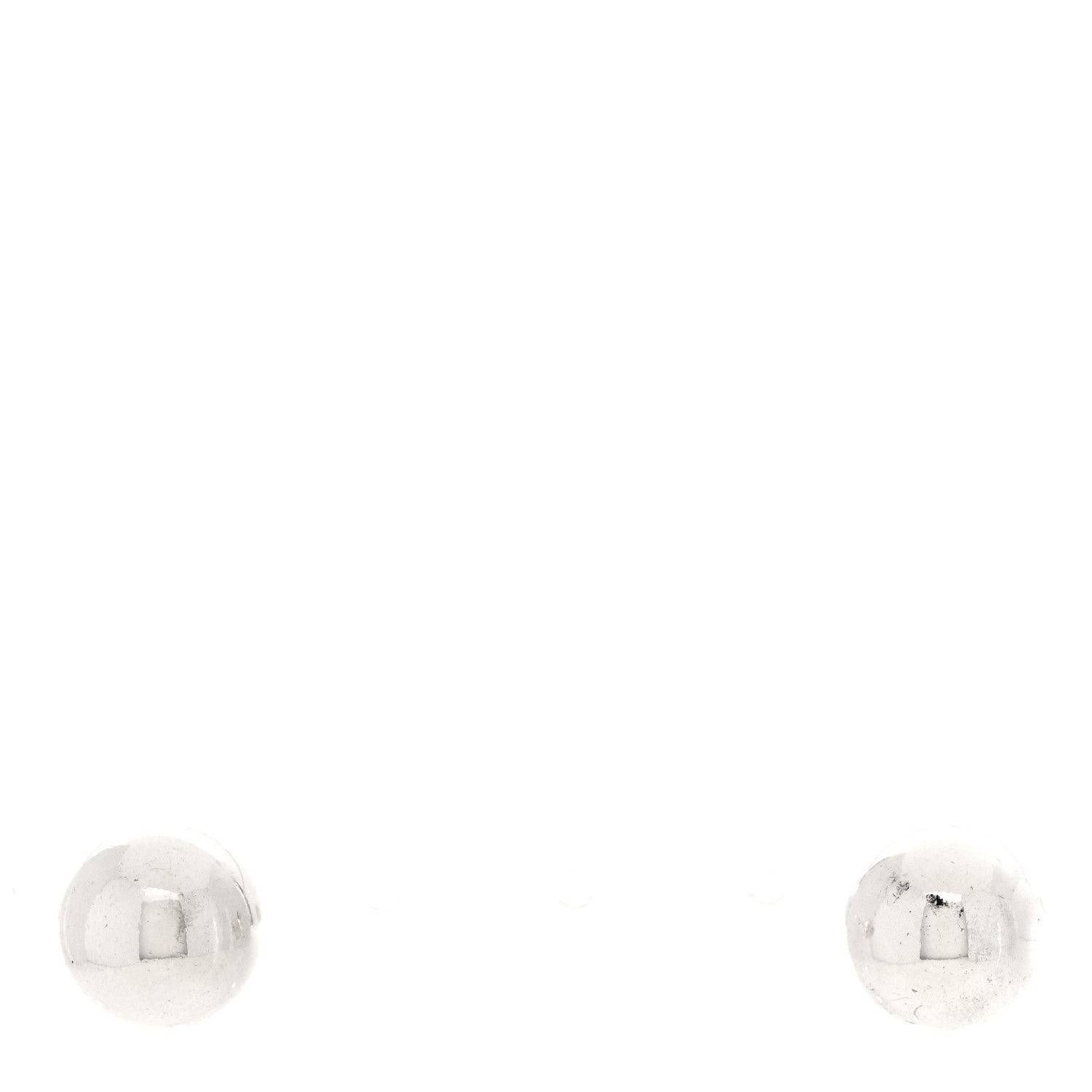 Tiffany Sterling Silver 8mm Hardwear Ball Earrings 1 of 4