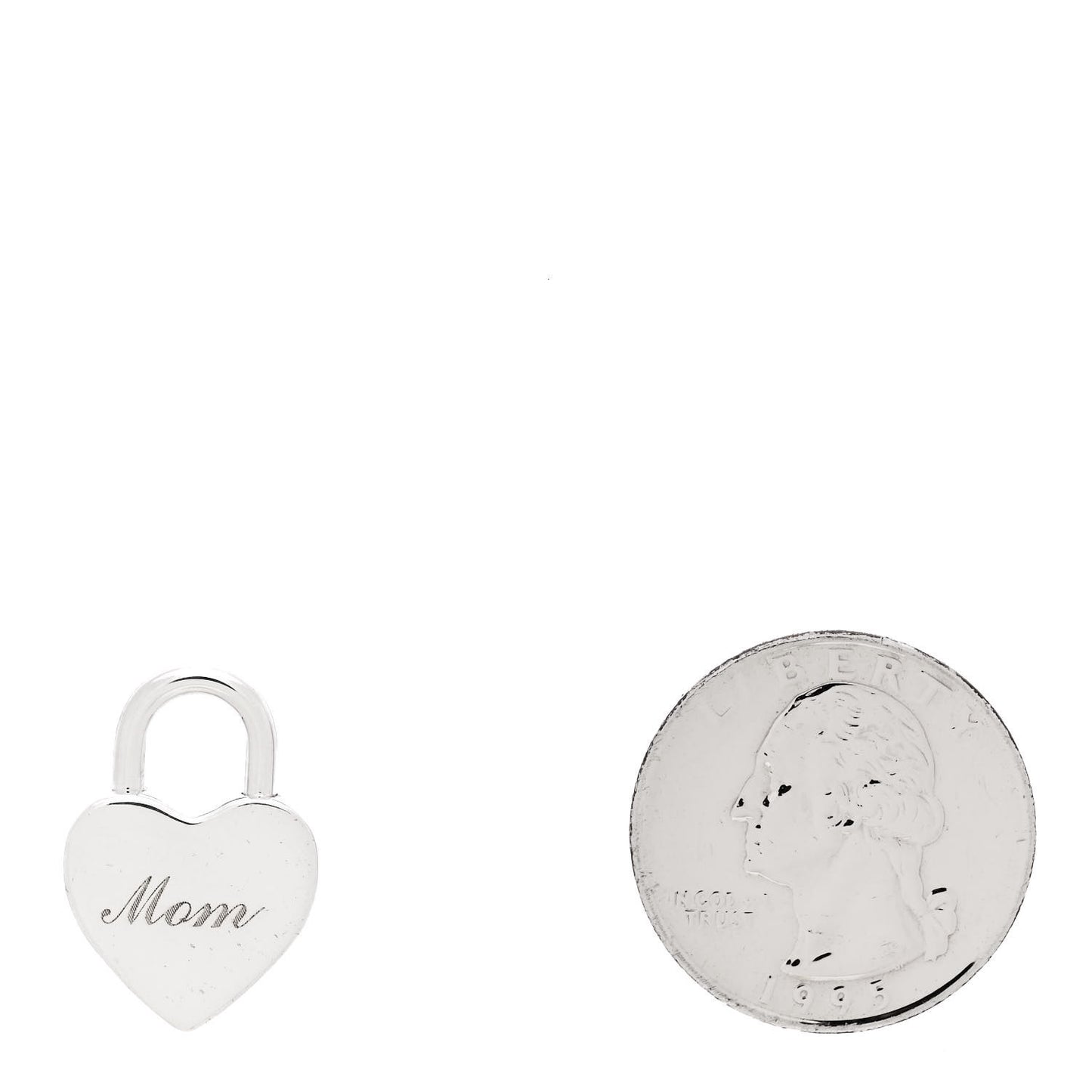 Sterling Silver Heart Lock Charm