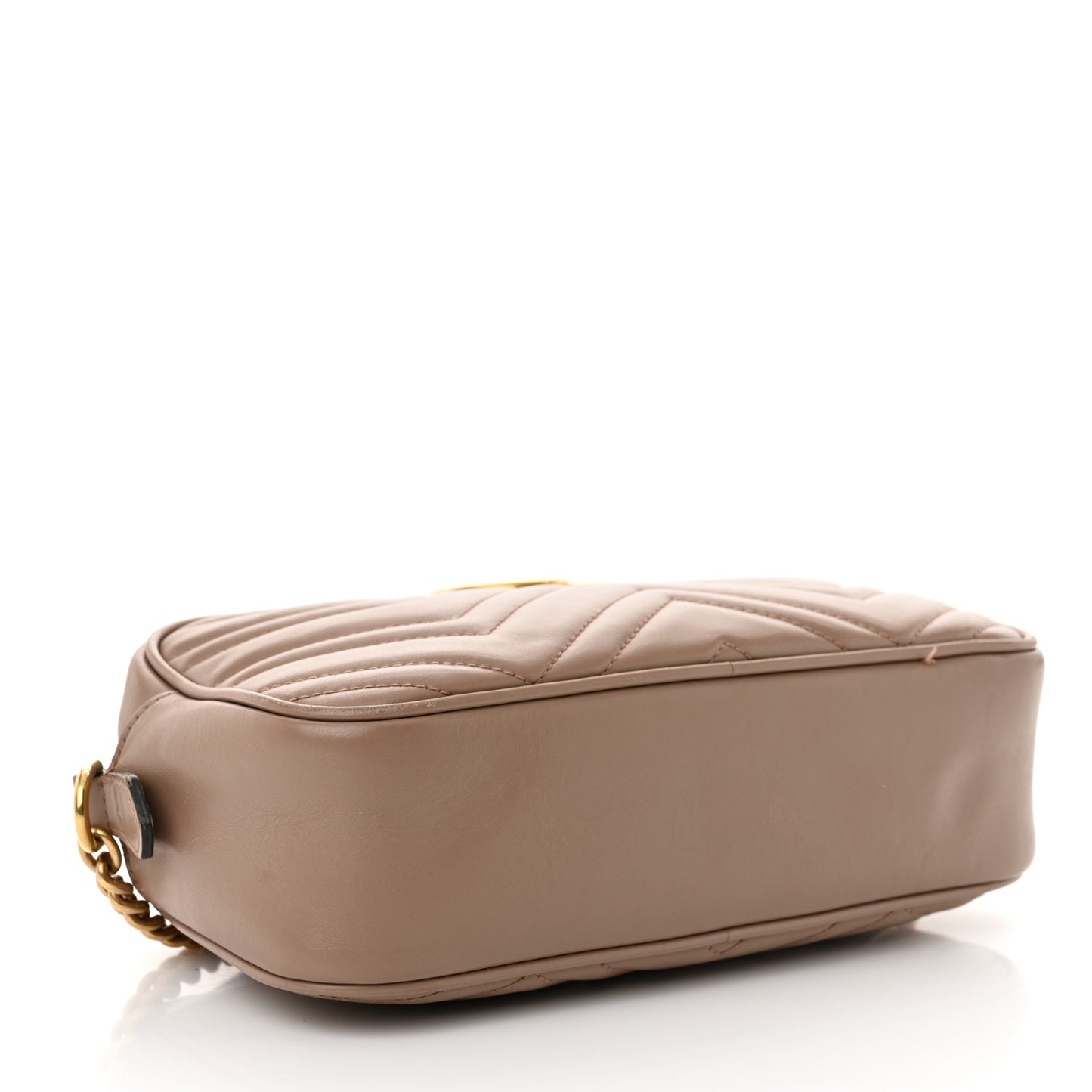 Calfskin Matelasse Small GG Marmont Chain Shoulder Bag Porcelain Rose
