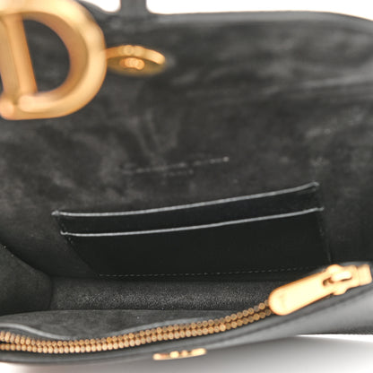 Christian Dior Grained Calfskin Saddle Belt Clutch Black 5 of 10