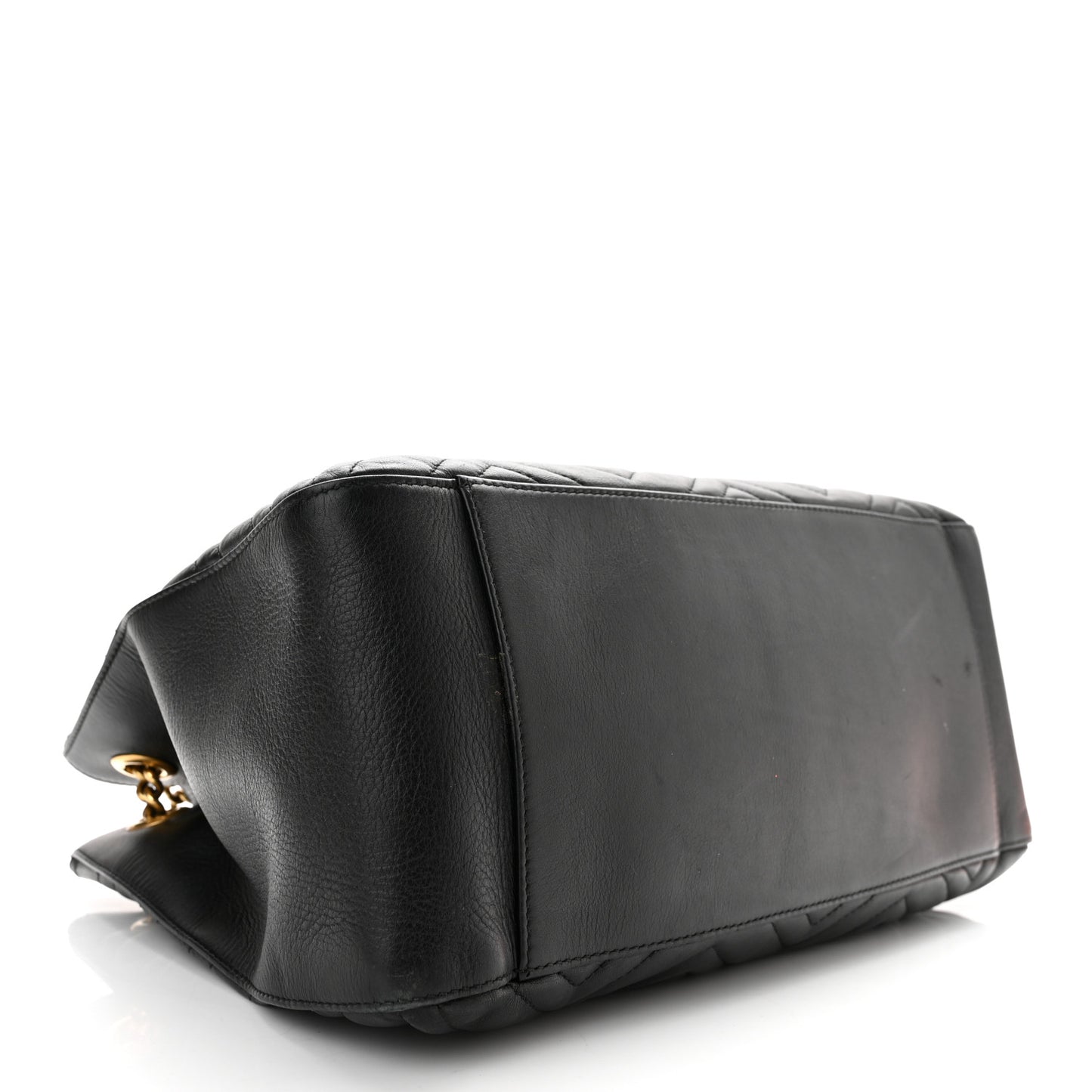 Calfskin Matelasse Medium GG Marmont Shoulder Tote Bag Black