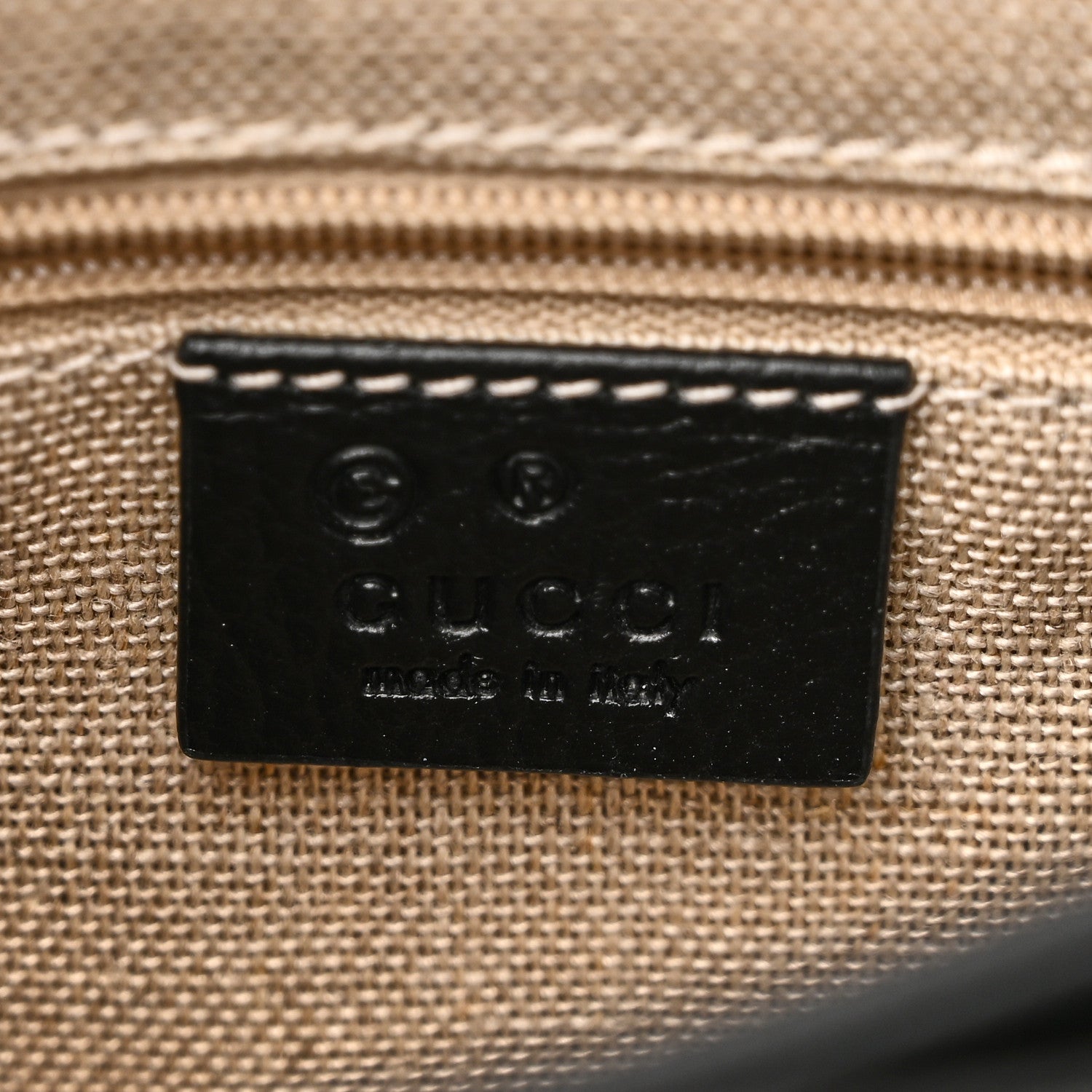 Gucci Dollar Calfskin Interlocking G Crossbody Bag Black 6 of 10