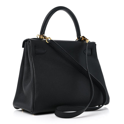 Hermes Togo Kelly Retourne 28 Black 3 of 9
