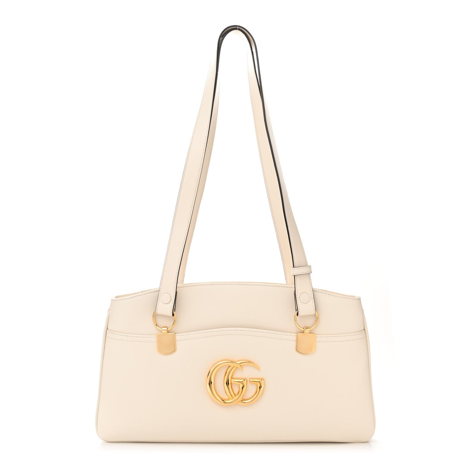 Gucci Vitello Palmellato Lux Arli Top Handle Bag White 1 of 11