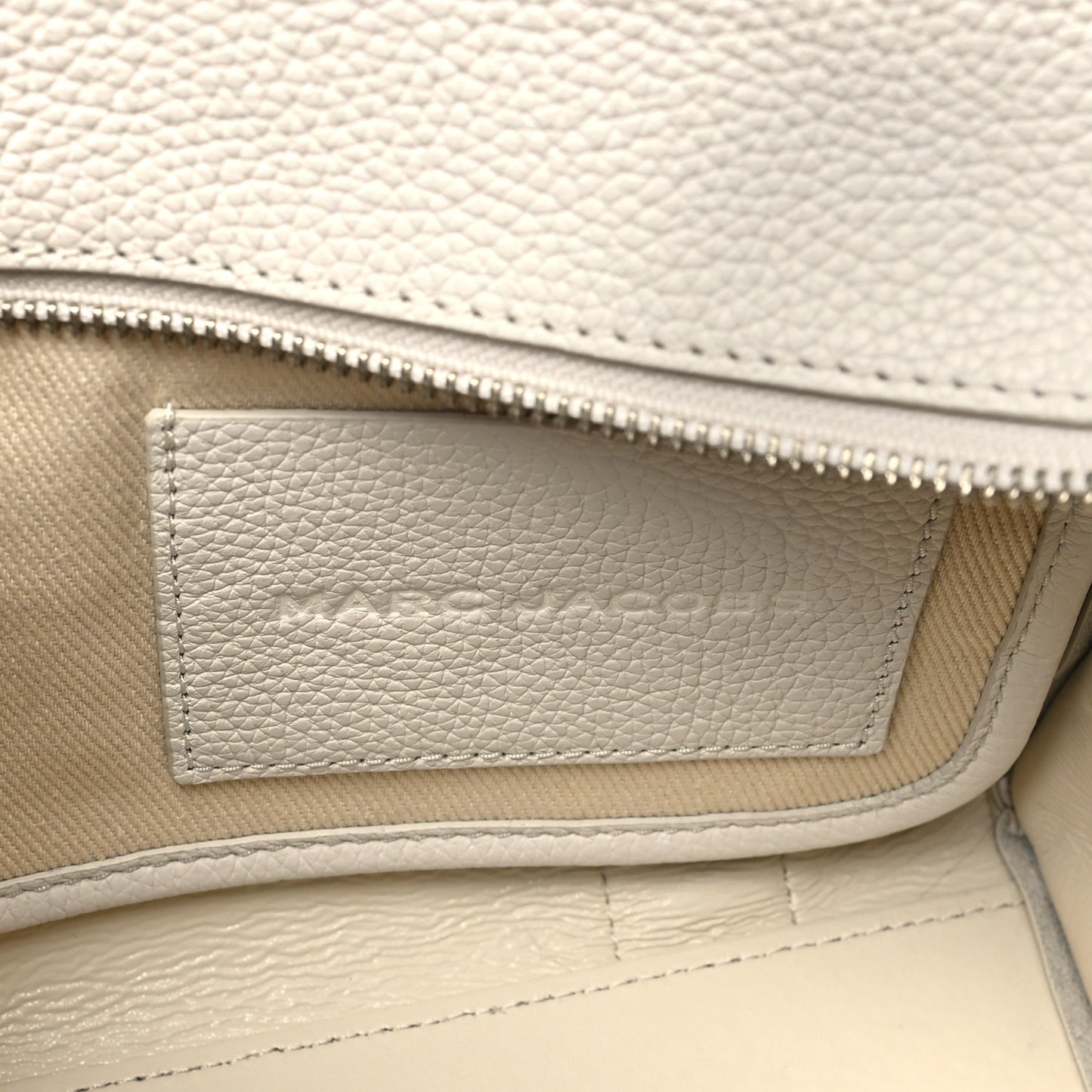 Grained Calfskin Small The Tote Bag Cotton