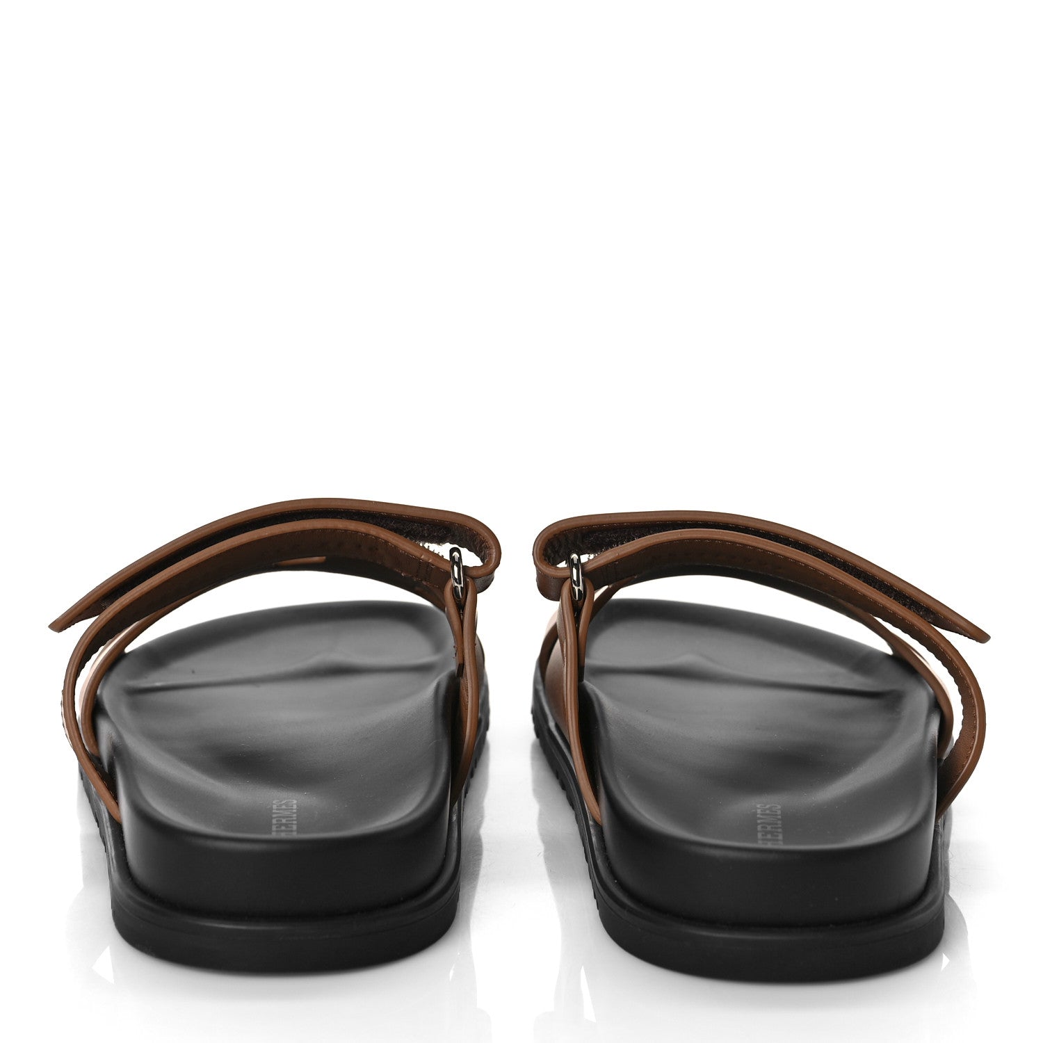 Hermes Calfskin Womens Chypre Sandals 36.5 Gold 5 of 11
