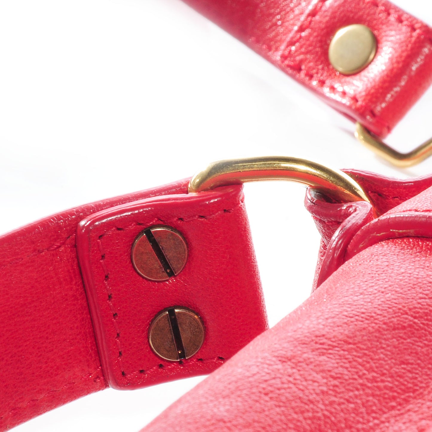 Lambskin PS1 Medium Satchel Red