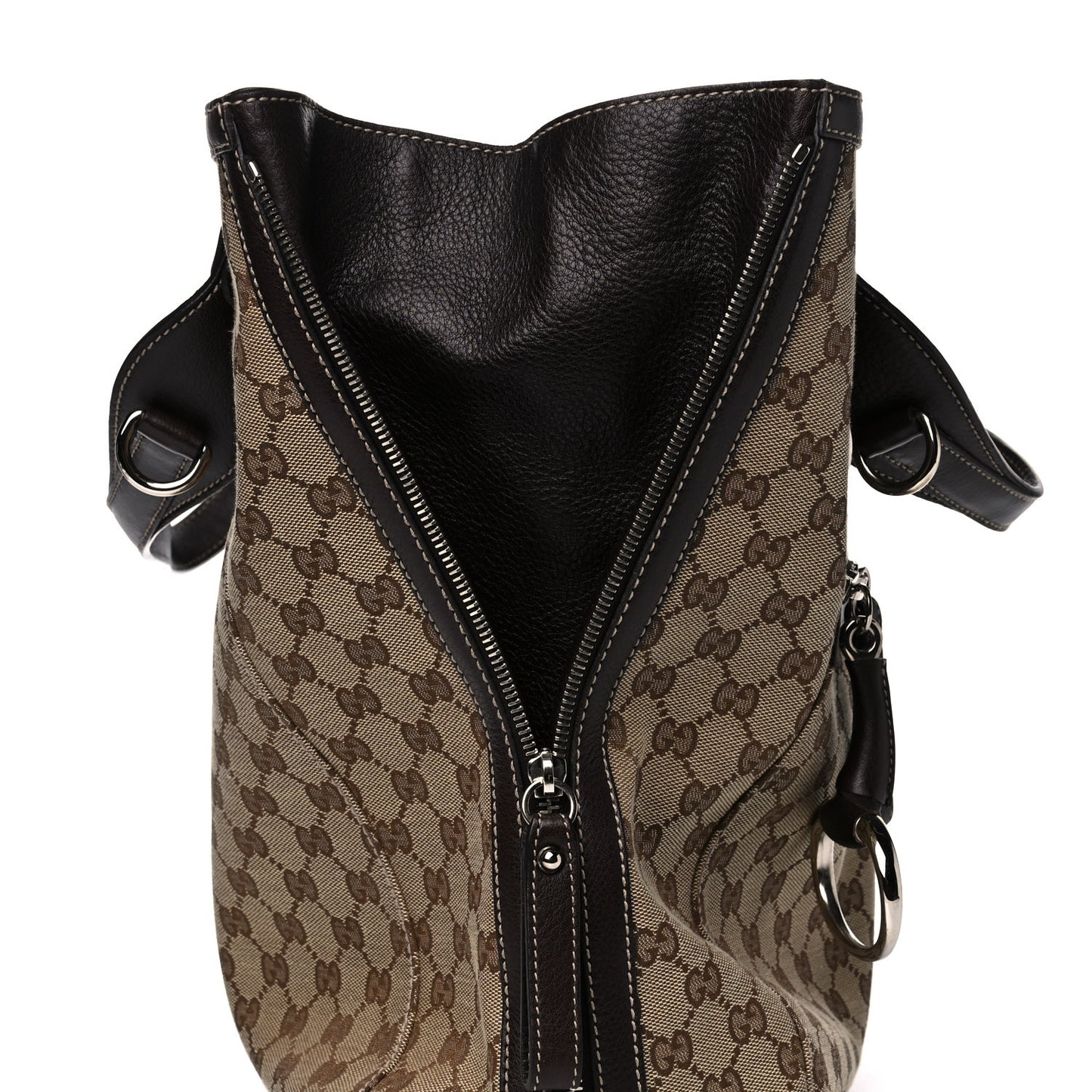 Monogram Large Icon Bit Tote Dark Brown