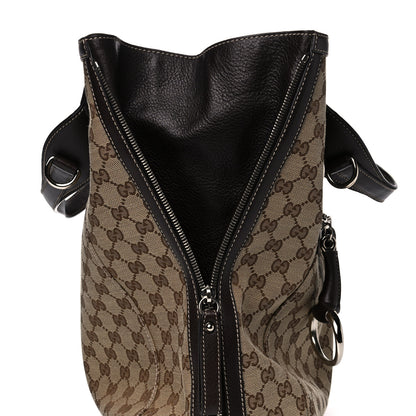 Gucci Monogram Large Icon Bit Tote Dark Brown 12 of 14