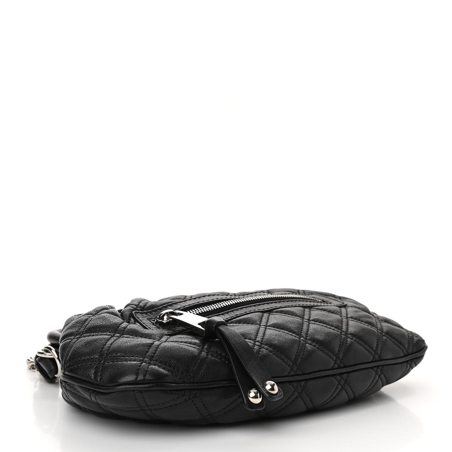 Calfskin Quilted Little Stam Black