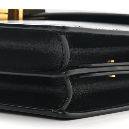 Saint Laurent Smooth Calfskin Monogram Cassandra Clasp Bag Black 10 of 10