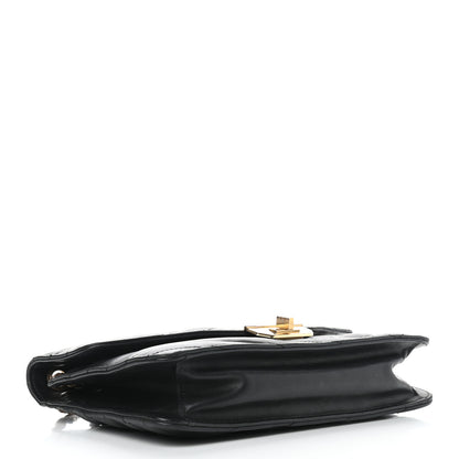 Chanel Calfskin Chevron Quilted Gabrielle Flap Black 3 of 8