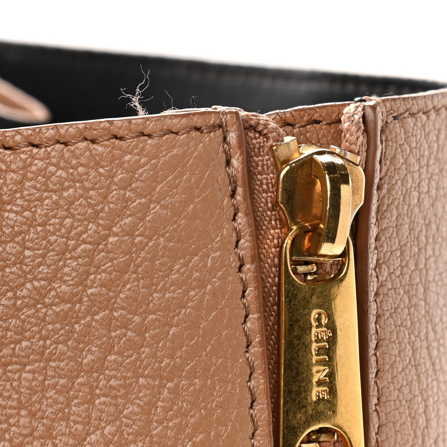 Celine Horizontal Zipper Gusset Cabas Beige 16 of 16