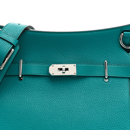 Hermes Taurillon Clemence Jypsiere 28 Bleu Paon 8 of 17