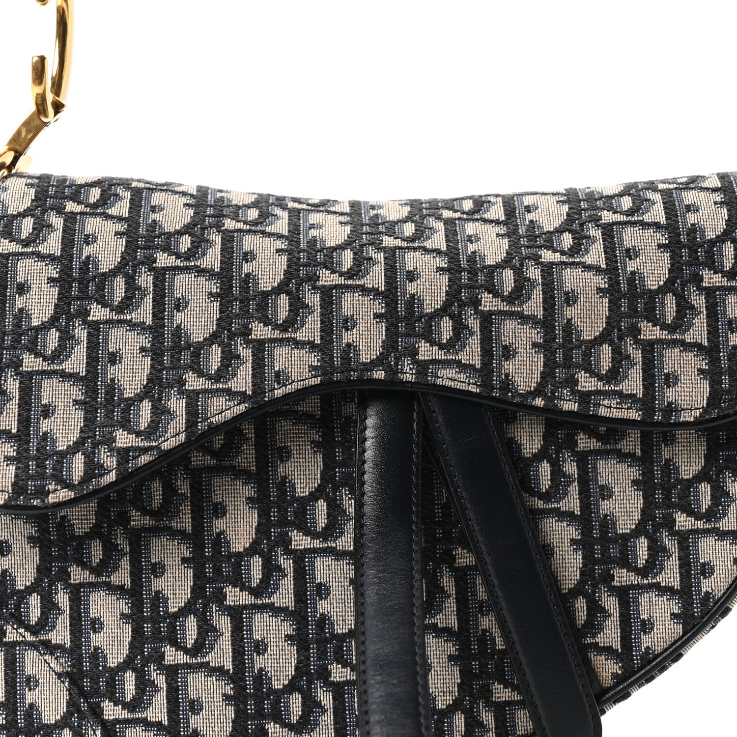 Christian Dior Oblique Saddle Bag Blue 15 of 19