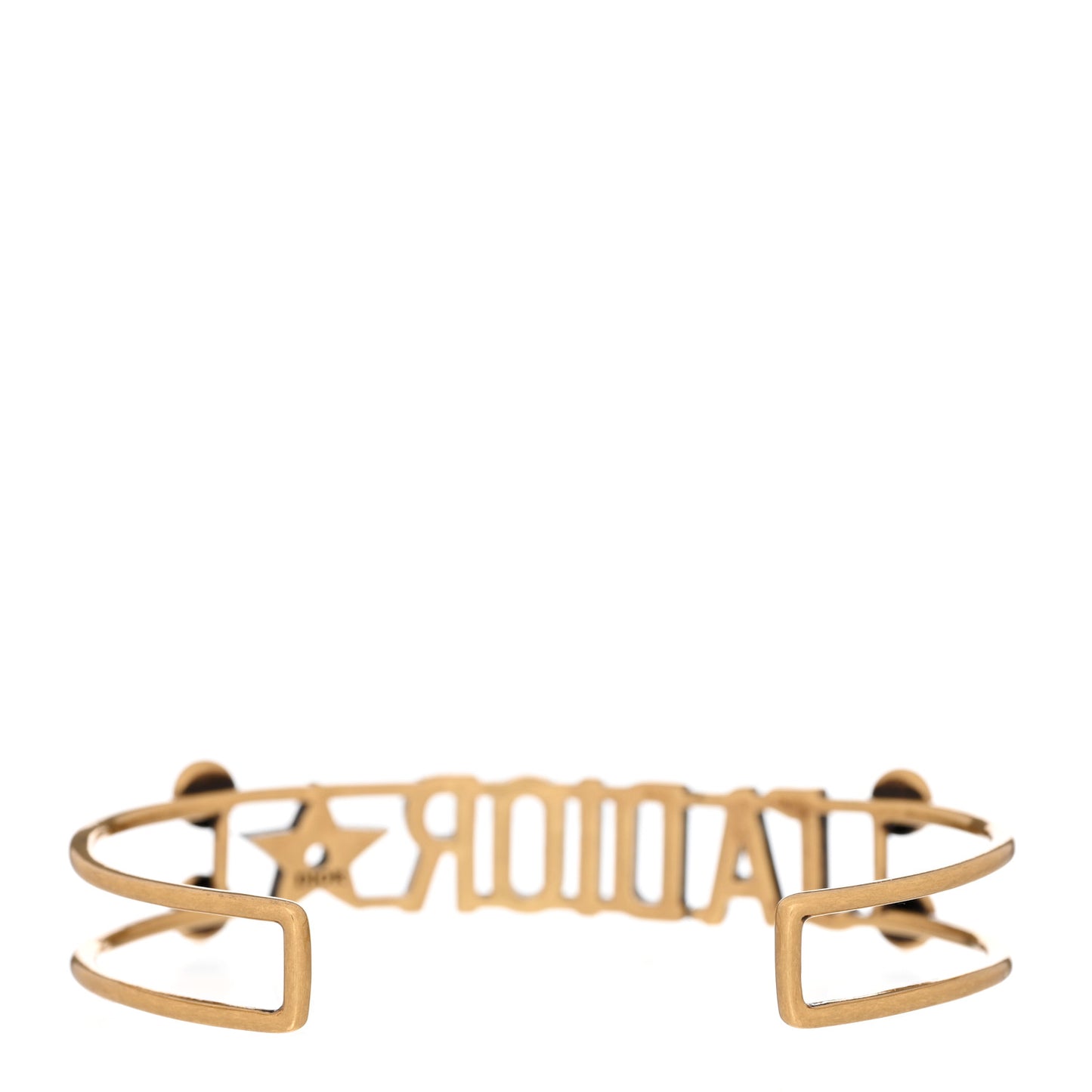 Metal Pearl J'Adior Bracelet Cuff Gold