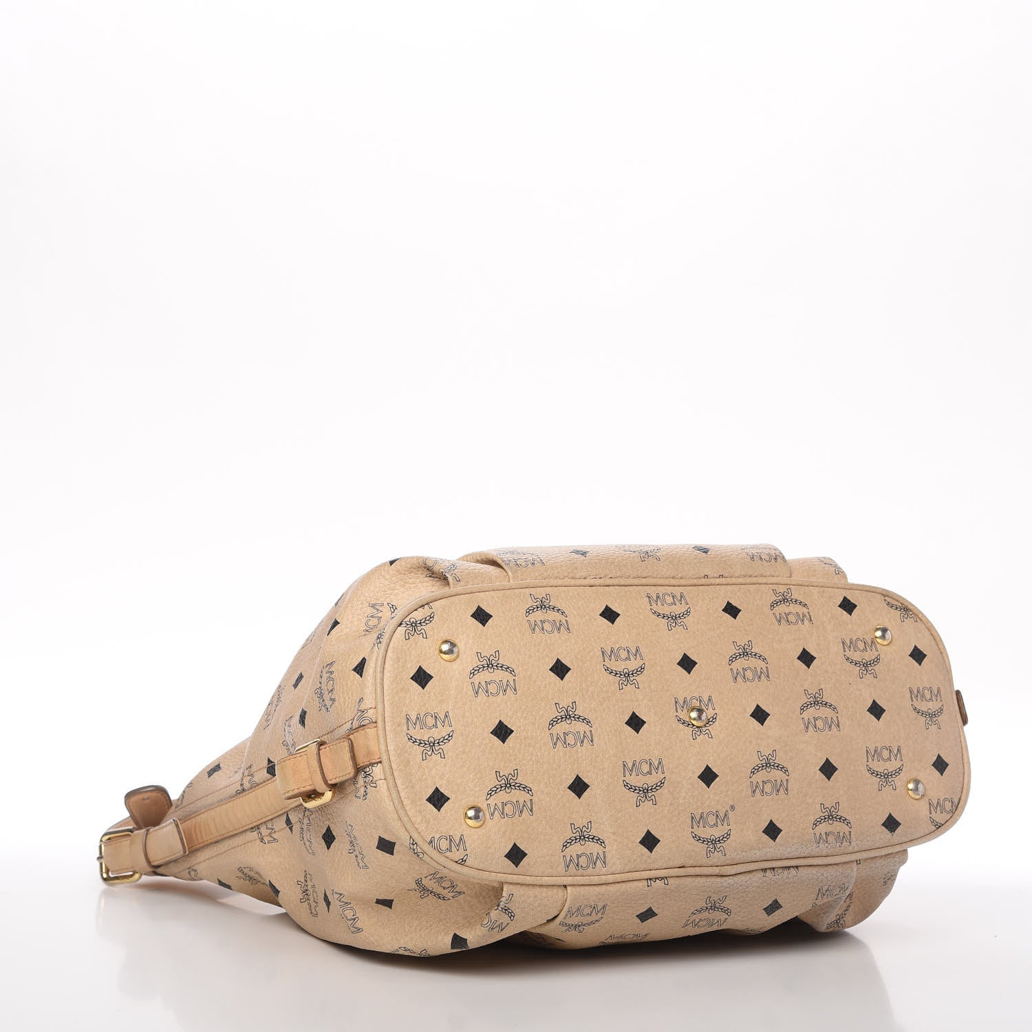 MCM Visetos Hobo Beige 4 of 9