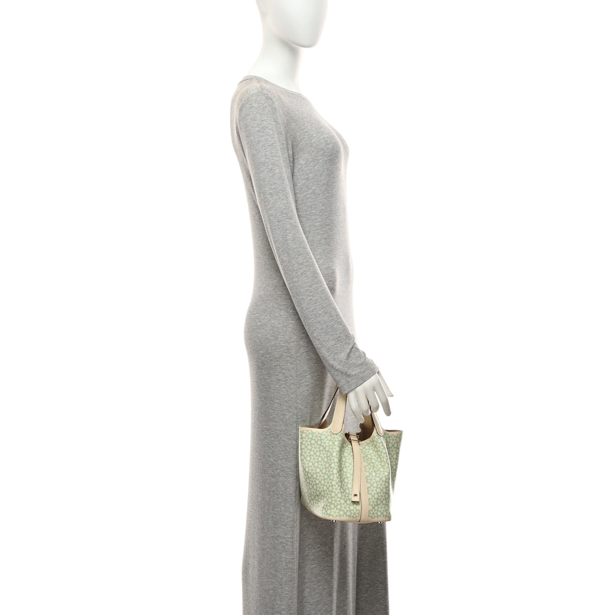 Hermes Swift Lucky Daisy Picotin Lock 18 PM Nata Vert 2 of 10