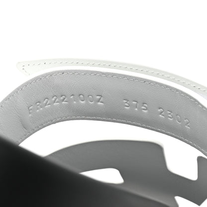 Hermes Calfskin Womens Chypre Sandals 37.5 White 8 of 9