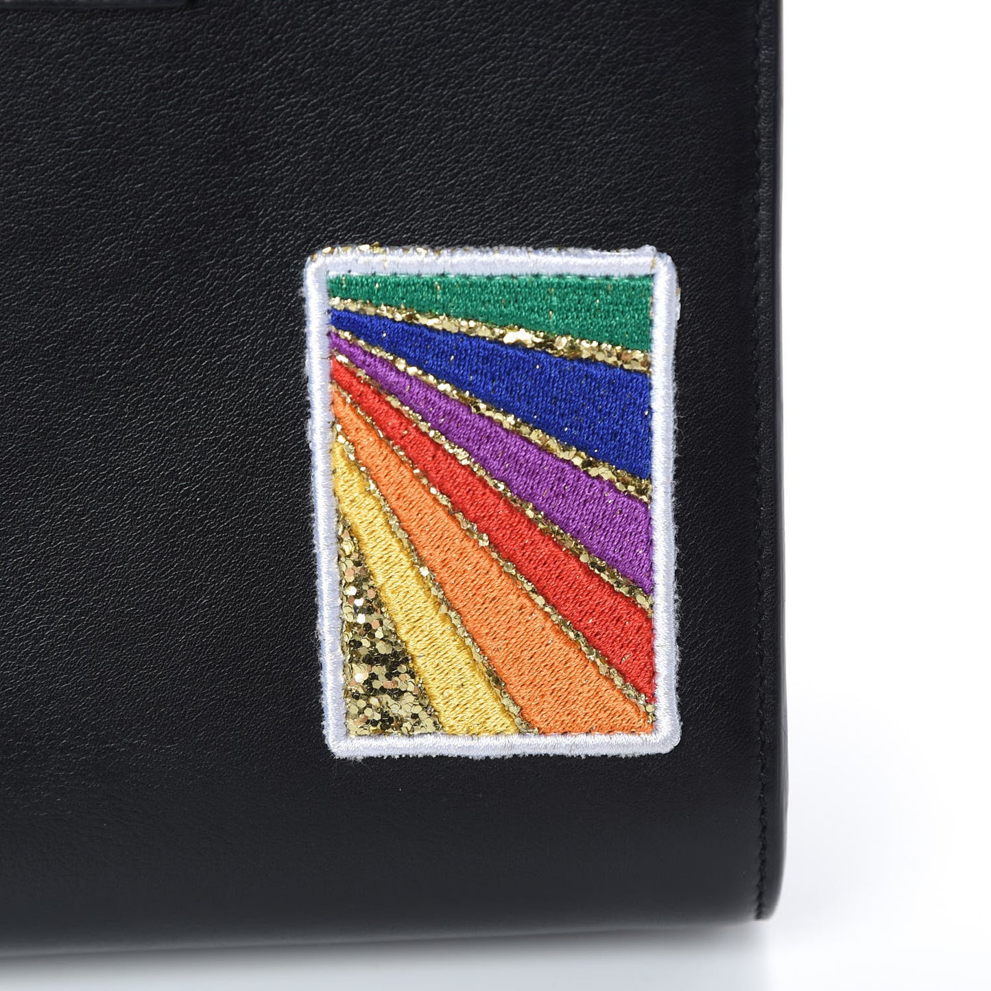 Calfskin Patchwork Baby Sac De Jour Black Multi