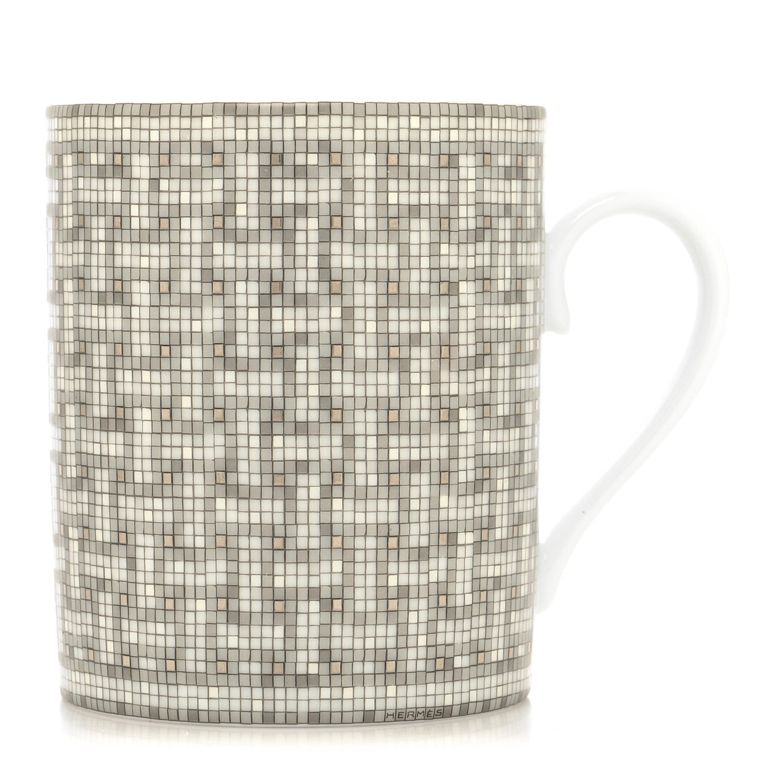 Hermes Porcelain Mosaique au 24 Mug Platinum 1 of 7