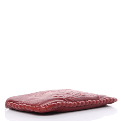 Chanel Calfskin On The Bund Pochette Dark Red 4 of 12