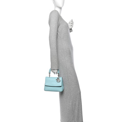 Christian Dior Smooth Calfskin Mini Be Dior Flap Blue 2 of 14