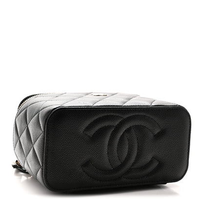Chanel Caviar Quilted Small Vanity Case With Chain Black Black 4 of 12