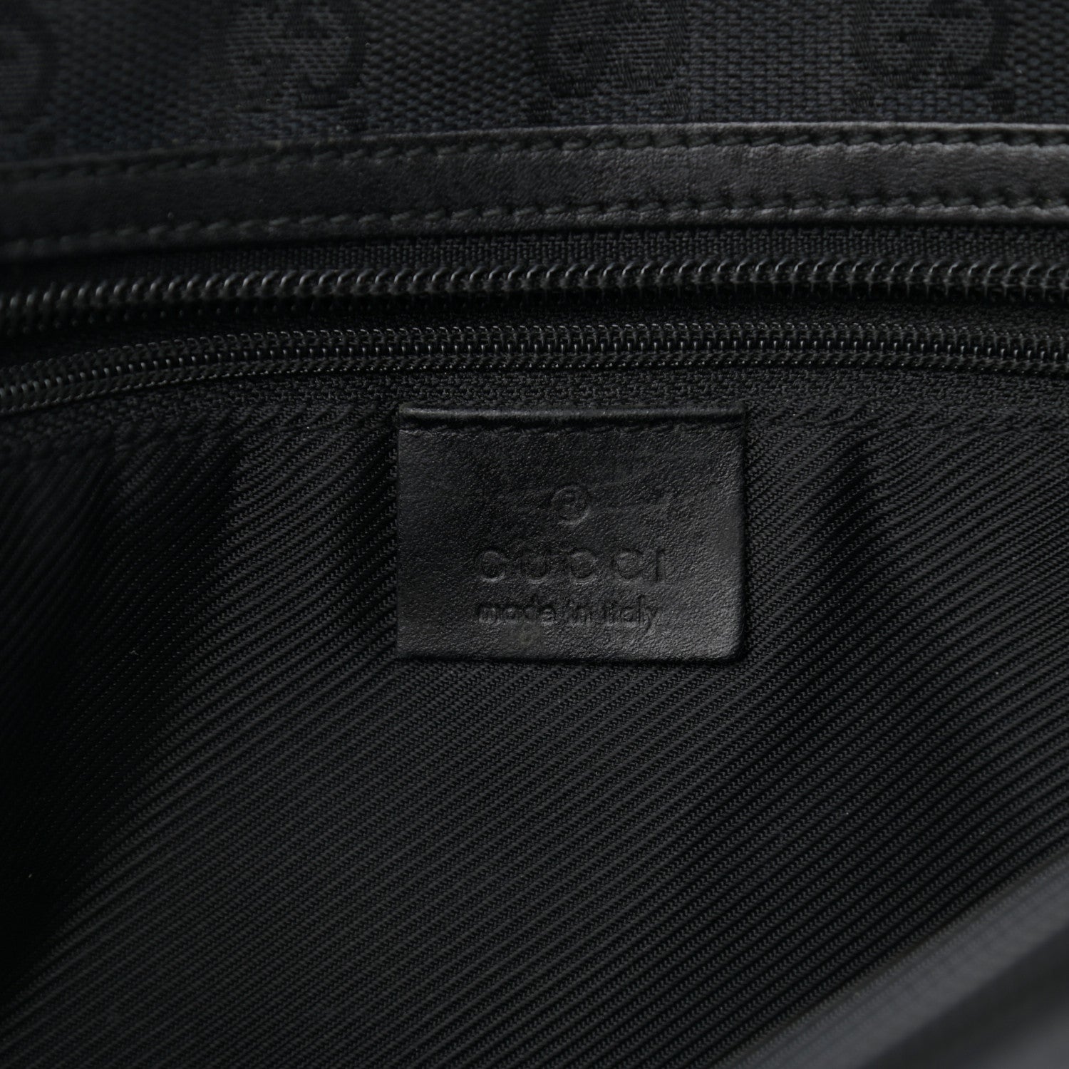 Gucci Monogram Flat Messenger Bag Black 5 of 9