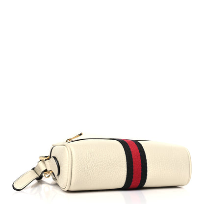 Gucci Textured Dollar Calfskin Web Mini Ophidia Shoulder Bag Mystic White 4 of 10