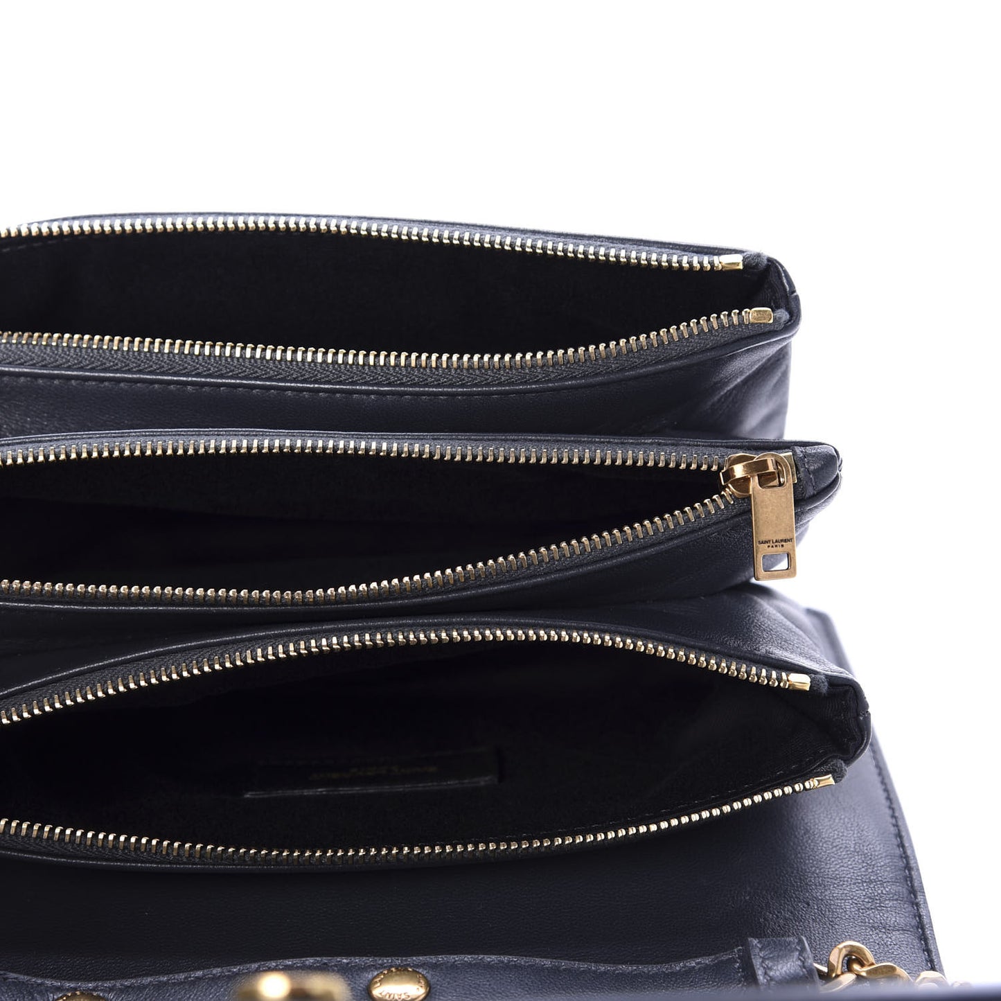 Lambskin Diamond Quilted Monogram Angie Chain Bag Dark Smog