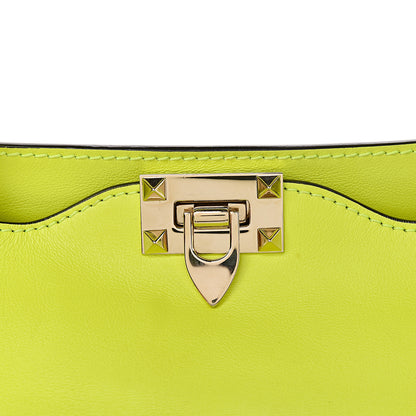 Valentino Garavani Vitello Medium Rockstud Tote Yellow Fluo 11 of 11