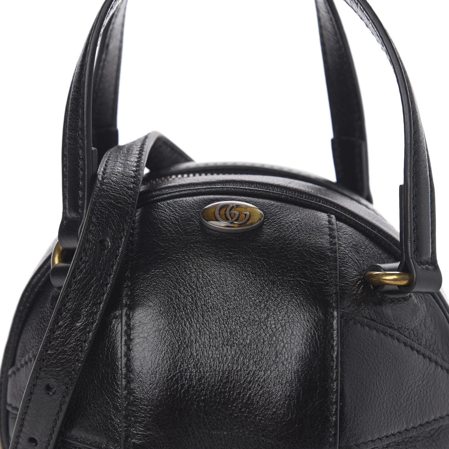 Piuma Lux Energy Mini Tifosa Basketball Shaped Shoulder Bag Black