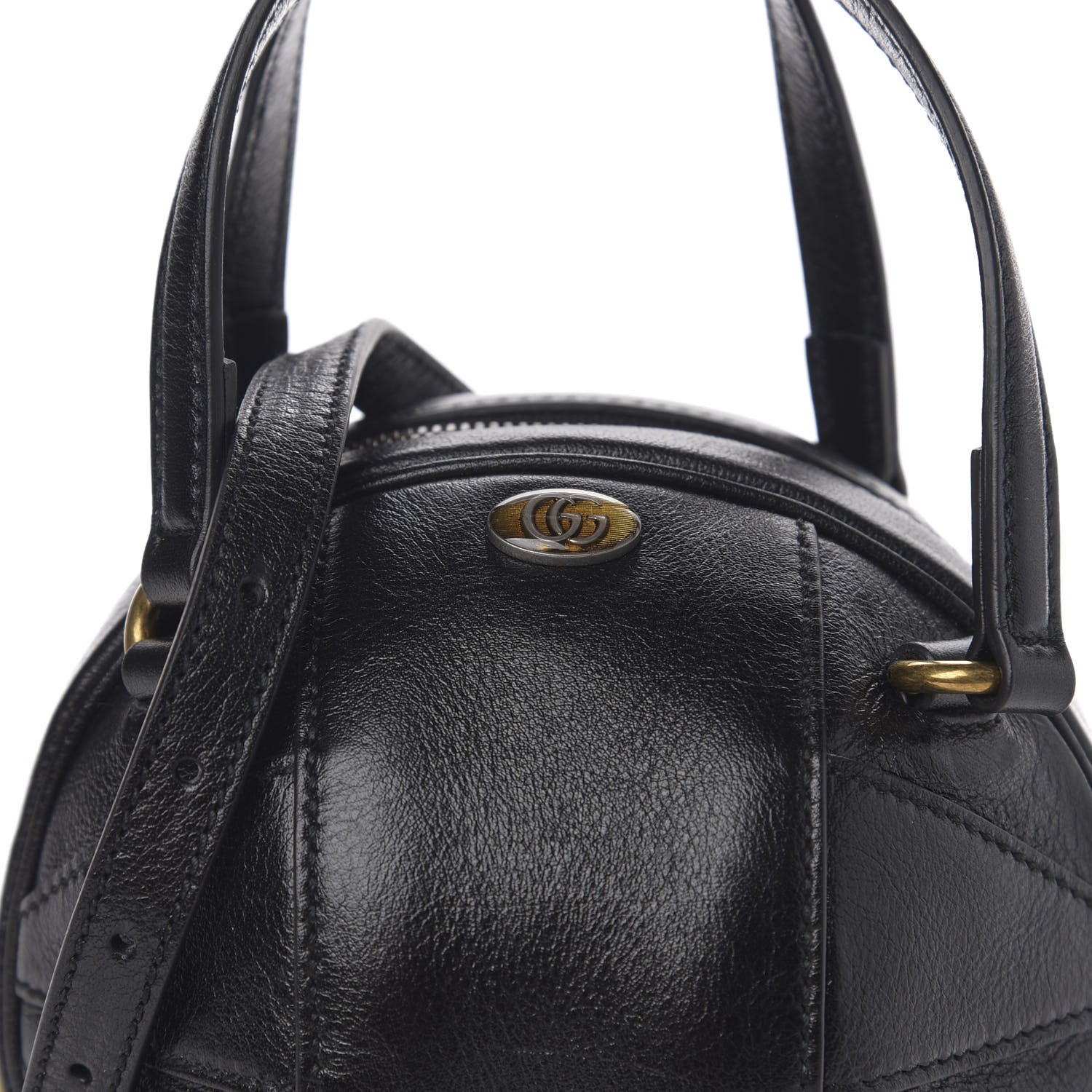 Gucci Piuma Lux Energy Mini Tifosa Basketball Shaped Shoulder Bag Black 9 of 9