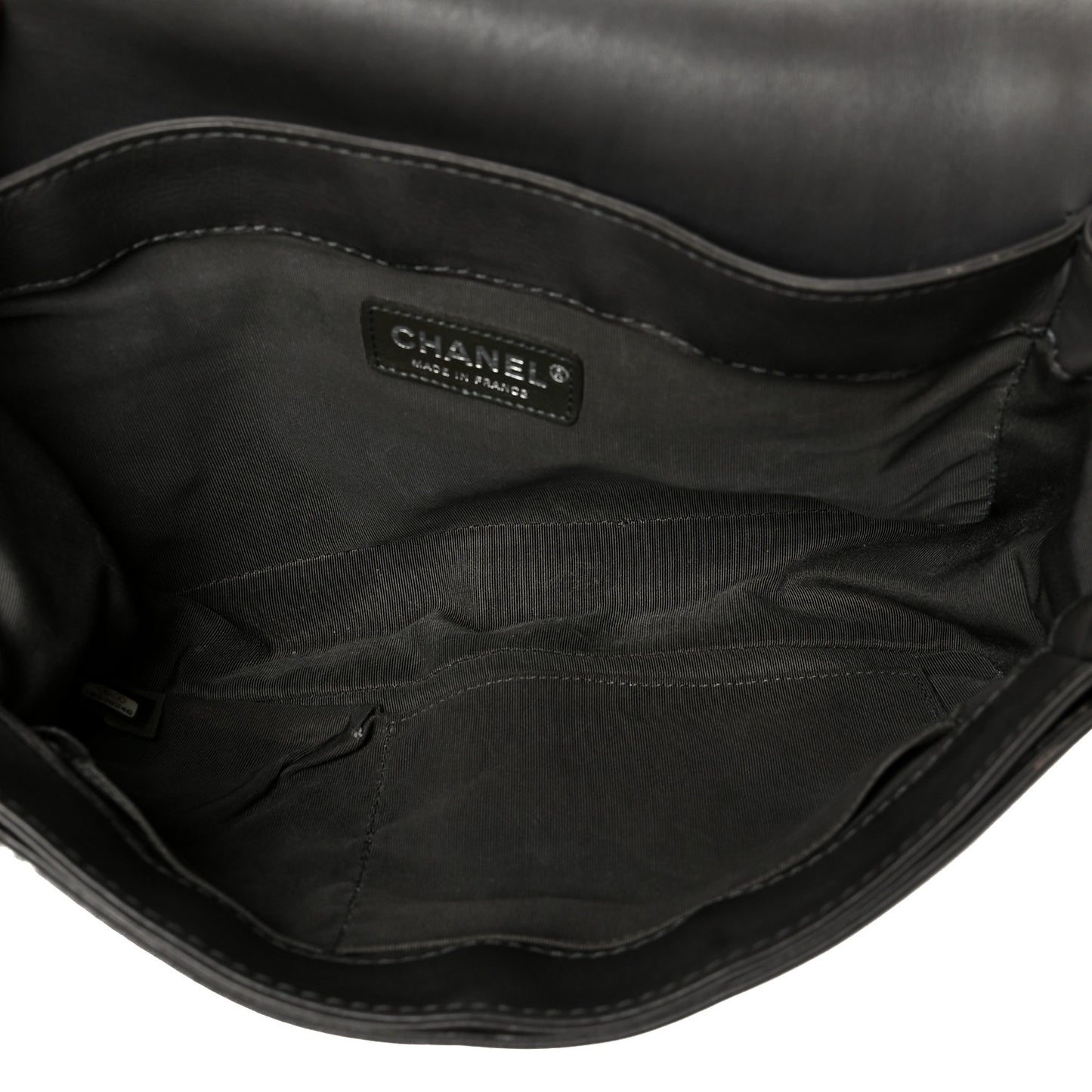 Calfskin New Medium Boy Reverso Flap Black