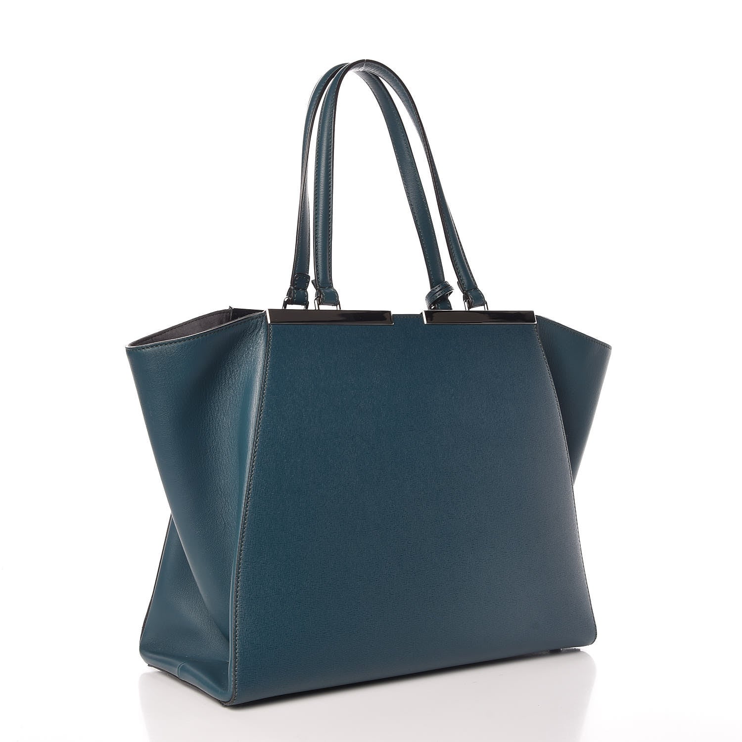 Fendi VItello Elite Flamingo Large 3Jours Tote Oceano 3 of 9