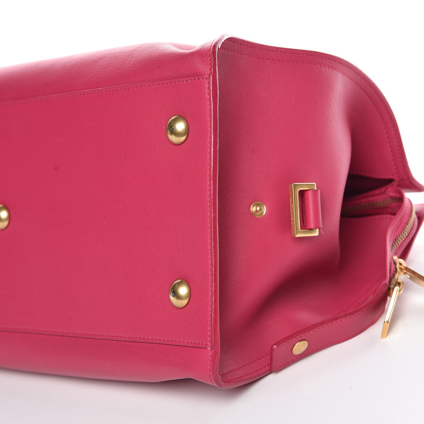 Calfskin Medium Classic Y Cabas Fuchsia