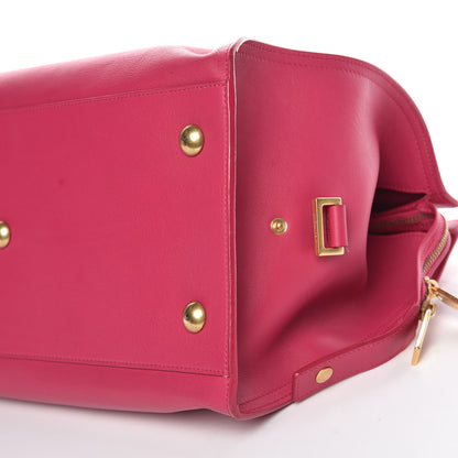 Saint Laurent Calfskin Medium Classic Y Cabas Fuchsia 9 of 9