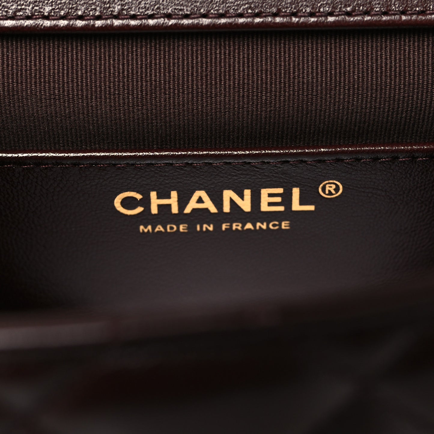 Shiny Lambskin Quilted Mini Flap Burgundy