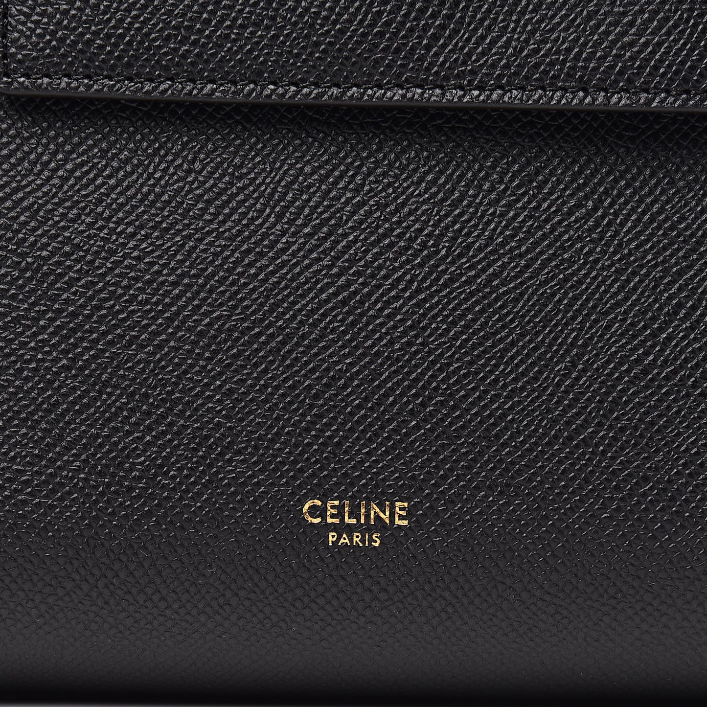 Grained Calfskin Nano Belt Bag Black