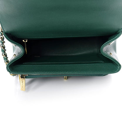 Chanel Caviar Quilted Medium Business Affinity Flap Green 5 of 10