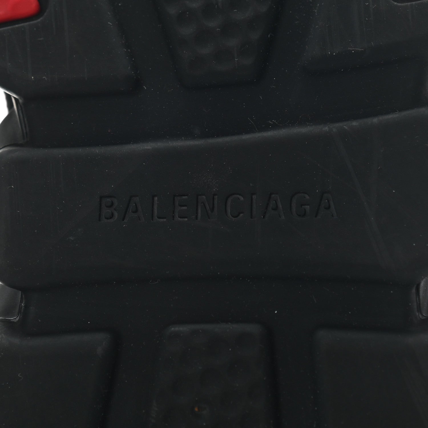 Balenciaga Neoprene Knit Mens Speed Clear Sole Sneakers 44 Black Red 6 of 8